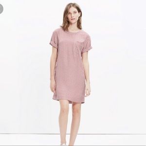 Madewell Filmscore Gingham Shiftdress